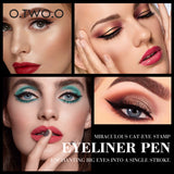 2-IN-1 Eyeliner Stamp: Waterproof Winged Cat Eye Pen