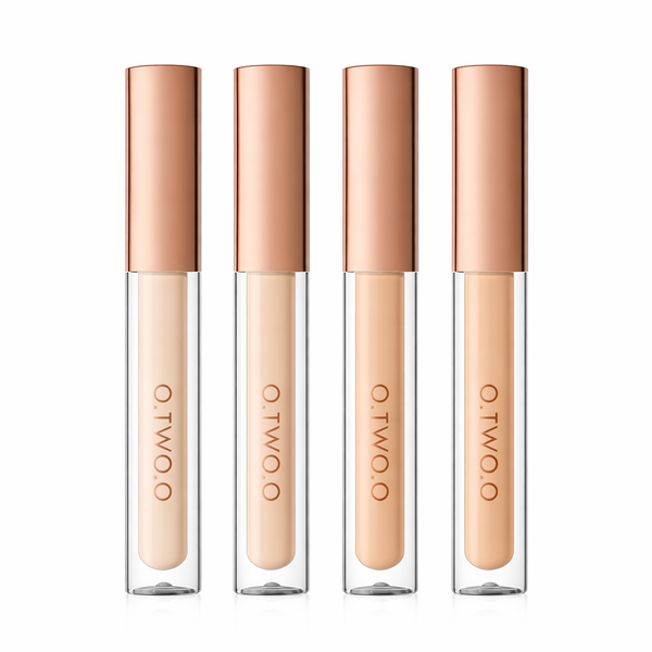 4Pcs Full Coverage Concealer: Waterproof Matte Dark Circle Corrector