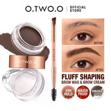 2-IN-1 Eyebrow Pomade & Wax: 3D Lift & Waterproof Tint