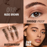 2-IN-1 Eyebrow Pomade & Wax: 3D Lift & Waterproof Tint